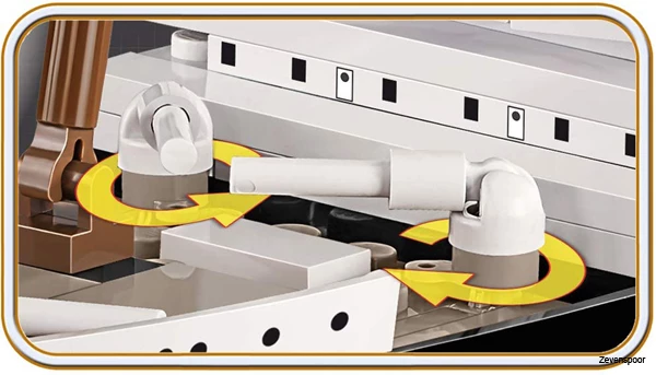 1928 Cobi Bouw Sets R.M.S Titanic 5 1928 Cobi Bouw Sets R.M.S Titanic - Afbeelding 5