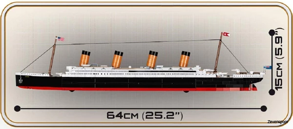 1929 Cobi Bouw Sets R.M.S Titanic 4 1929 Cobi Bouw Sets R.M.S Titanic - Afbeelding 4