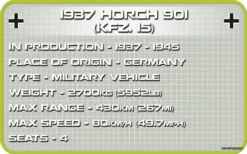 2256 Cobi 1937 HORCH 901 (KFZ.15) 9 2256 Cobi 1937 HORCH 901 (KFZ.15) -Cobi Winkel CO2256 4