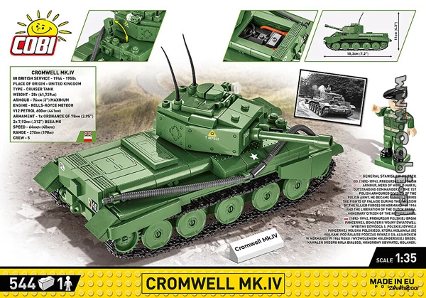 2269 Cobi Bouw Sets Cromwell Mk.IV 2 2269 Cobi Bouw Sets Cromwell Mk.IV - Afbeelding 2
