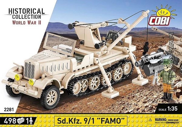 2281 Cobi Bouw Sets Sd.Kfz. 9/1 Famo 1 2281 Cobi Bouw Sets Sd.Kfz. 9/1 Famo