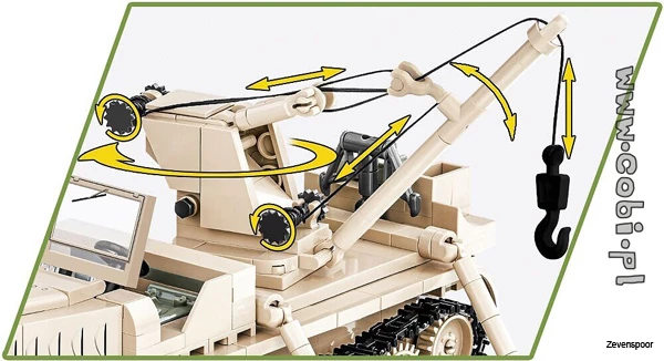 2281 Cobi Bouw Sets Sd.Kfz. 9/1 Famo 4 2281 Cobi Bouw Sets Sd.Kfz. 9/1 Famo - Afbeelding 4
