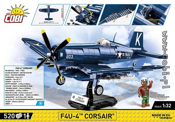 2417 Cobi Bouw Sets F4U-4 Corsair 2417 Cobi Bouw Sets F4U-4 Corsair -Cobi Winkel CO2417 1