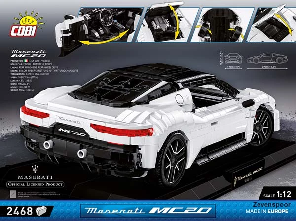 24334 Cobi Bouw Sets Maserati MC20 LTD .ED Executive Edition 24334 Cobi Bouw Sets Maserati MC20 LTD .ED Executive Edition -Cobi Winkel CO24334 1