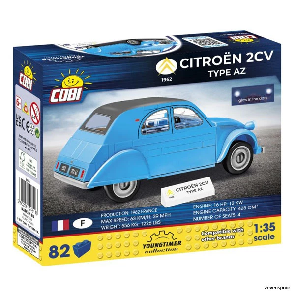 24511 Cobi Bouw Sets CITROEN 2CW TYPE AZ 1962 80KL 24511 Cobi Bouw Sets CITROEN 2CW TYPE AZ 1962 80KL -Cobi Winkel CO24511 1