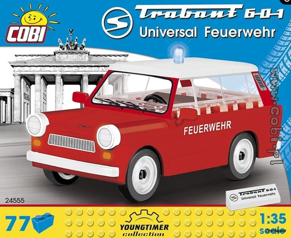 24555 Cobi Bouw Sets Trabant 601 Universal Feuerwehr 24555 Cobi Bouw Sets Trabant 601 Universal Feuerwehr -Cobi Winkel CO24555