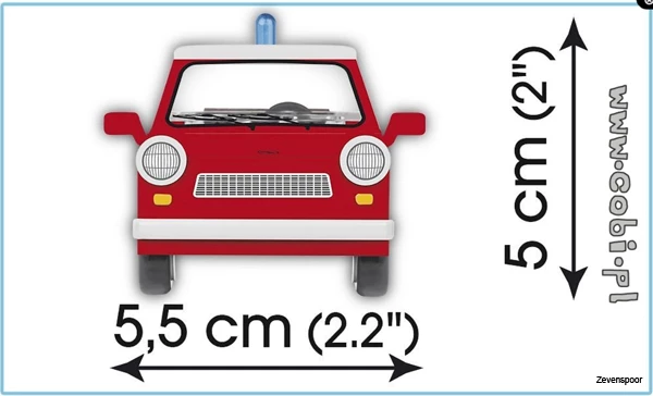 24555 Cobi Bouw Sets Trabant 601 Universal Feuerwehr 24555 Cobi Bouw Sets Trabant 601 Universal Feuerwehr -Cobi Winkel CO24555 4
