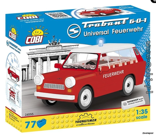 24555 Cobi Bouw Sets Trabant 601 Universal Feuerwehr 24555 Cobi Bouw Sets Trabant 601 Universal Feuerwehr -Cobi Winkel CO24555 5