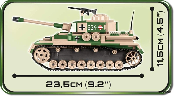 2508A Cobi Bouw Sets Cobi Small Army WW2 2508 – Panzer IV Ausf 4 2508A Cobi Bouw Sets Cobi Small Army WW2 2508 – Panzer IV Ausf - Afbeelding 4