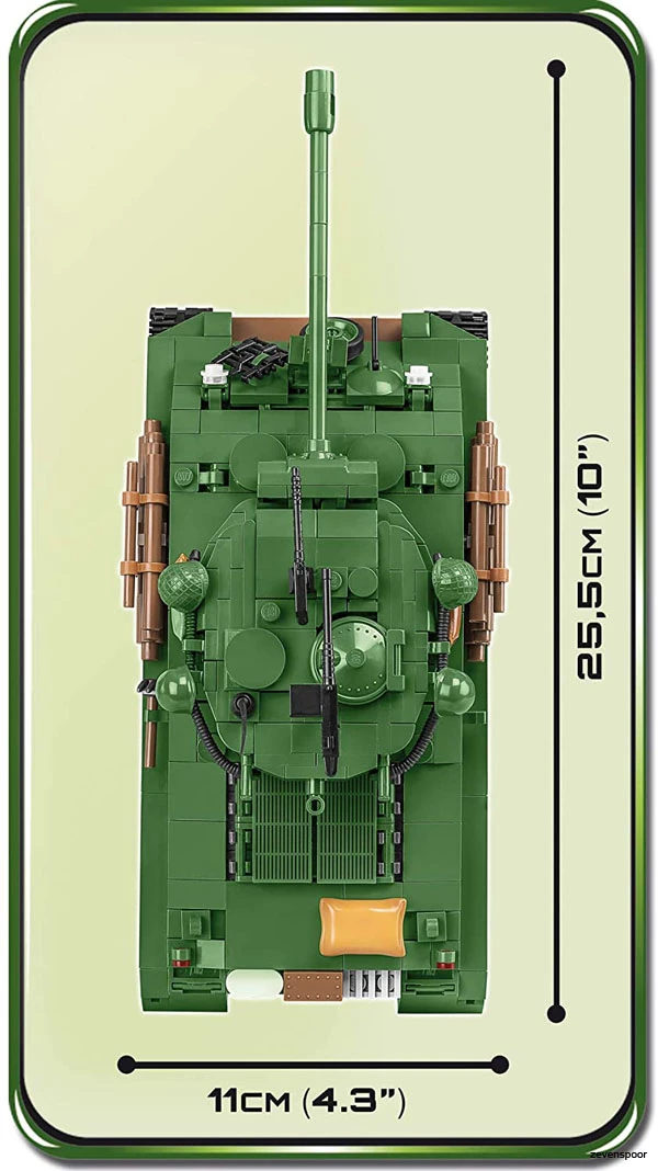 2533 Cobi M4A3E8 Sherman Easy Eight 4 2533 Cobi M4A3E8 Sherman Easy Eight - Afbeelding 4