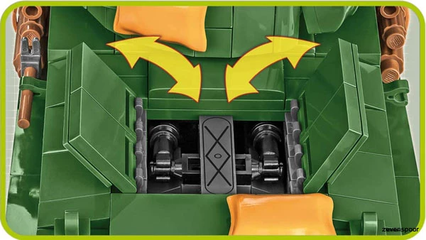 2533 Cobi M4A3E8 Sherman Easy Eight 5 2533 Cobi M4A3E8 Sherman Easy Eight - Afbeelding 5