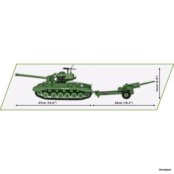 2563 Cobi M26 Pershing & 3-inch M5 Gun Executive Edition 3 2563 Cobi M26 Pershing & 3-inch M5 Gun Executive Edition - Afbeelding 3