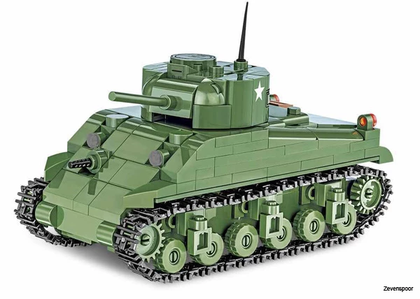 2715 Cobi WWII SHERMAN M4A1 2 2715 Cobi WWII SHERMAN M4A1 - Afbeelding 2