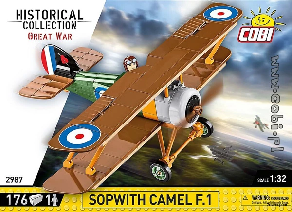 2987 Cobi GREAT WAR SOPWITH. F.1 CAMEL 175 KL. 1 2987 Cobi GREAT WAR SOPWITH. F.1 CAMEL 175 KL.