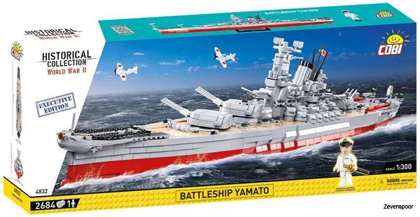 4832 Cobi WWII BATTLESHIP YAMATO EXECUTIVE EDITION 4832 Cobi WWII BATTLESHIP YAMATO EXECUTIVE EDITION -Cobi Winkel CO4832