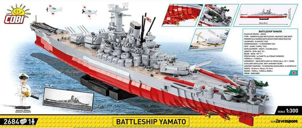 4832 Cobi WWII BATTLESHIP YAMATO EXECUTIVE EDITION 4832 Cobi WWII BATTLESHIP YAMATO EXECUTIVE EDITION -Cobi Winkel CO4832 2