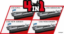 4836 Cobi WWII IOWA-CLASS BATTLESHIP- EXECUTIVE EDITION -Cobi Winkel CO4836 2