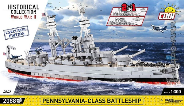 4842 Cobi Bouw Sets Pennsylvania – Class Battleship (2in1) – Executive Edition 4842 Cobi Bouw Sets Pennsylvania – Class Battleship (2in1) – Executive Edition -Cobi Winkel CO4842