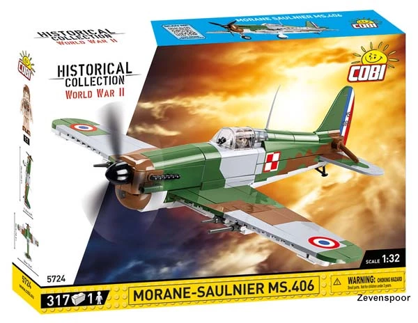 5724 Cobi Bouw Sets Morane-Saulnier MS.406 5724 Cobi Bouw Sets Morane-Saulnier MS.406 -Cobi Winkel CO5724
