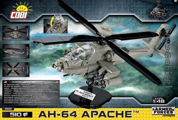 5808 Cobi Bouw Sets AH-64 Apache 5808 Cobi Bouw Sets AH-64 Apache -Cobi Winkel CO5808 1
