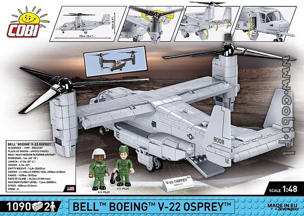 5836 Cobi Bouw Sets Bell-Boeing V-22 Osprey 2 5836 Cobi Bouw Sets Bell-Boeing V-22 Osprey - Afbeelding 2