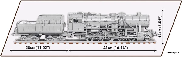 6281 Cobi Bouw Sets Historical Collection War Locomotive 4 6281 Cobi Bouw Sets Historical Collection War Locomotive - Afbeelding 4