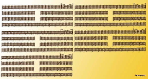 36661 Kibri Z Zaun Mit Toren 230 Cm 36661 Kibri Z Zaun Mit Toren 230 Cm -Cobi Winkel KI36661