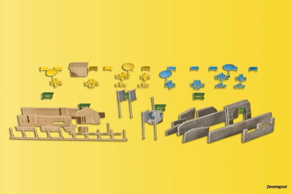 36694 Kibri Z Deko-Set Am Brunnen 36694 Kibri Z Deko-Set Am Brunnen -Cobi Winkel KI36694