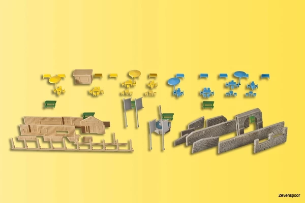 36694 Kibri Z Deko-Set Am Brunnen 36694 Kibri Z Deko-Set Am Brunnen -Cobi Winkel KI36694 1