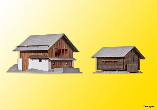 36817 Kibri Z Stall Mit Stadel In Elm 36817 Kibri Z Stall Mit Stadel In Elm -Cobi Winkel KI36817 1