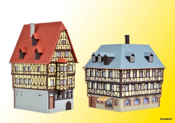 37101 Kibri N Hohes Haus Und Eckhaus 37101 Kibri N Hohes Haus Und Eckhaus -Cobi Winkel KI37101 2