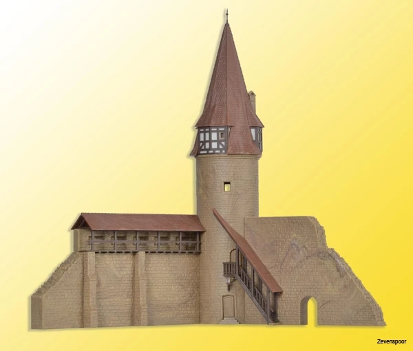 37109 Kibri N Rundturm Mit Mauer In Markt 37109 Kibri N Rundturm Mit Mauer In Markt -Cobi Winkel KI37109 1