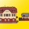 37112 Kibri N Eisenbahnergebaeude Mit Neb