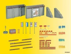 37366 Kibri N Stadtmauer Mit Ausgestaltun