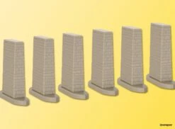 37675 Kibri N/Z Viaduktpfeiler, 6 Stueck