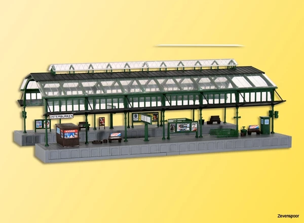 37760 Kibri N Bahnsteighalle Grün 37760 Kibri N Bahnsteighalle Grün -Cobi Winkel KI37760