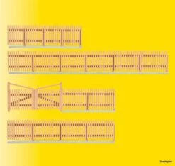 38625 Kibri H0 Holzzaun, 84 Cm