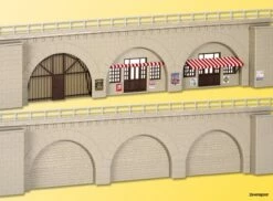 39755 Kibri H0 2 Arkadenst. Mit Versch