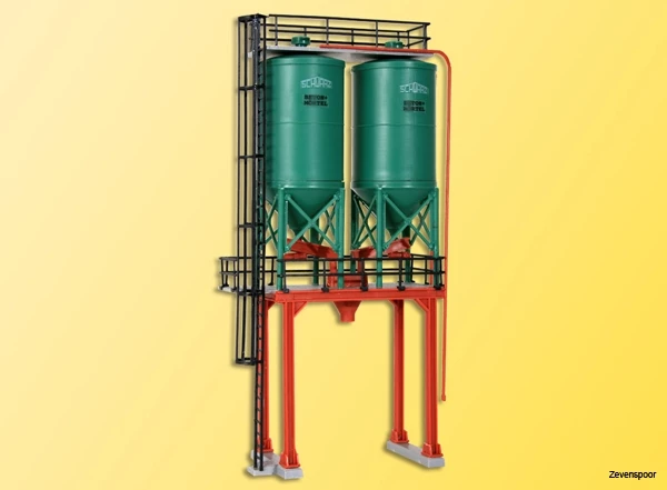 39931 Kibri H0 Doppelsilo SchwarzBau 39931 Kibri H0 Doppelsilo SchwarzBau -Cobi Winkel KI39931