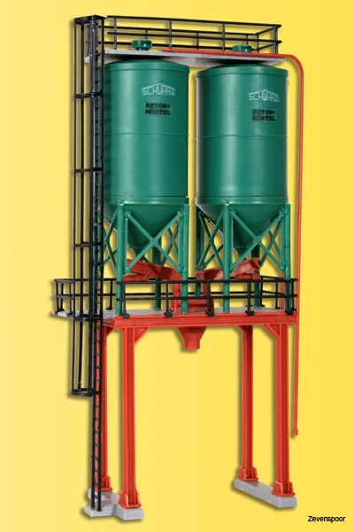 39931 Kibri H0 Doppelsilo SchwarzBau 39931 Kibri H0 Doppelsilo SchwarzBau -Cobi Winkel KI39931 2