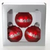 12427 Marklin Kerstbal Rood Set 3