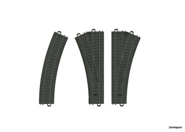 23301 Marklin Kunststoffgleis Weichen-Set 23301 Marklin Kunststoffgleis Weichen-Set -Cobi Winkel MA23301