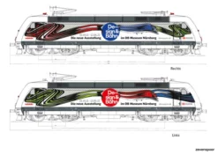 39379 Marklin E-Lok BR 101, Design&Bahn