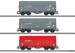 47224 Marklin Schiebeplanenwagen-Set Nacco
