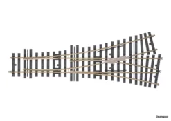 59091 Marklin Dreiwegweiche Komplett R1394(