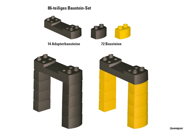 72221 Marklin Baustein-Set Hochbahn Steigun 2 72221 Marklin Baustein-Set Hochbahn Steigun - Afbeelding 2